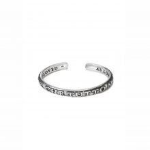 "Amor Che Tutto Move" (Love Moves Everything) Sterling Silver Bangle